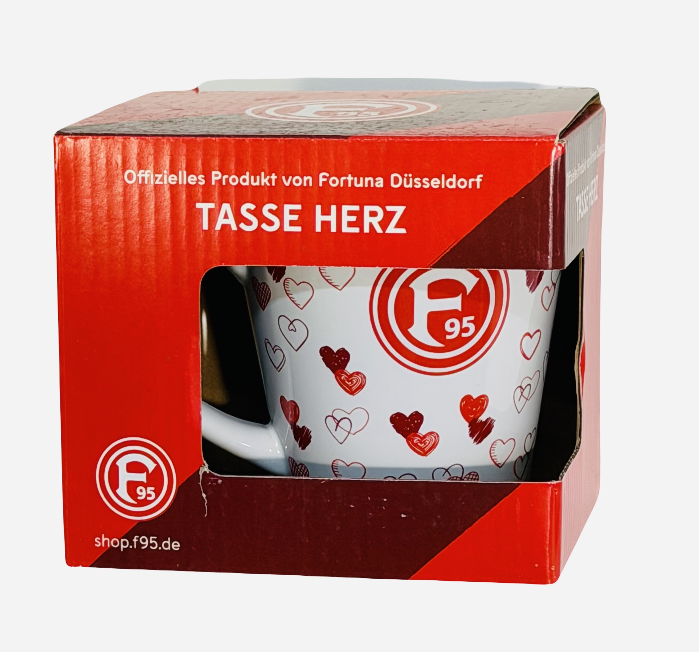 Fortuna Düsseldorf Tasse "Herz" Produktbild pa_produktabbildung_3 S