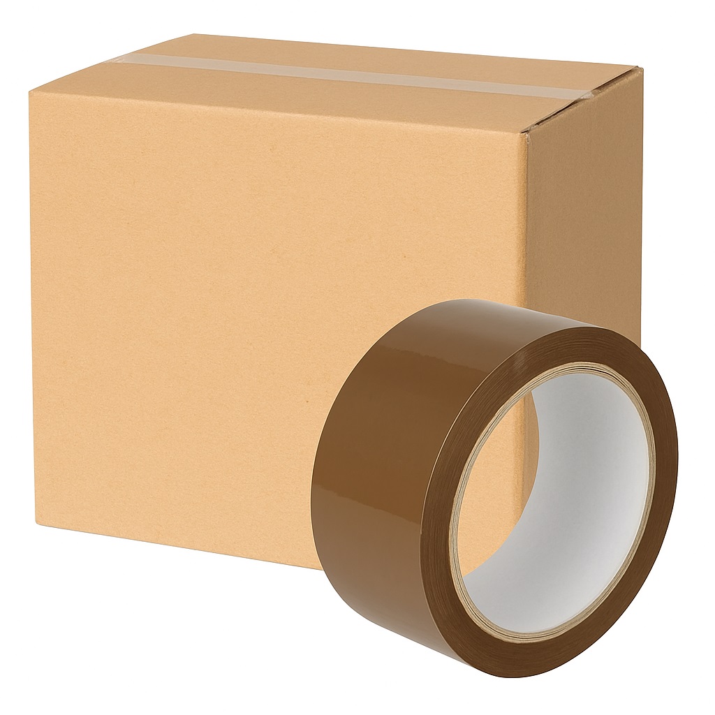 Klebeband braun 36my 50mm x 66m leise abrollend 36 Rollen Produktbild